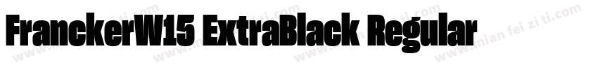 FranckerW15 ExtraBlack Regular字体转换
